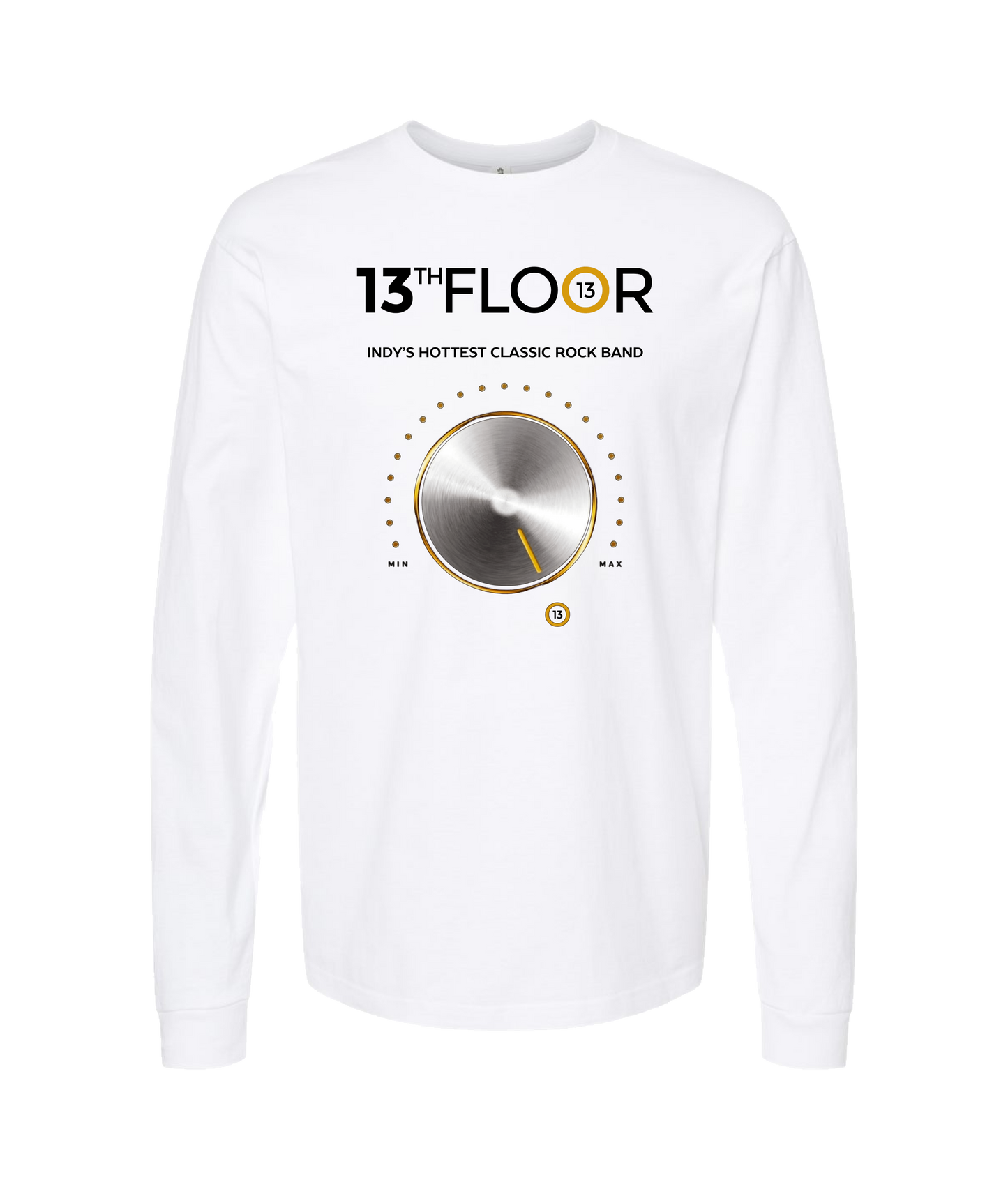 13th Floor Band Indy - Knob - White Long Sleeve T