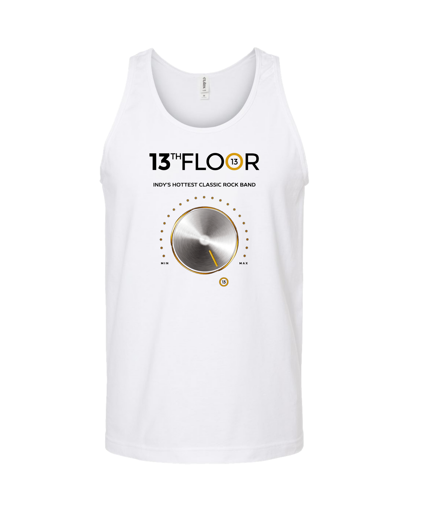 13th Floor Band Indy - Knob - White Tank Top