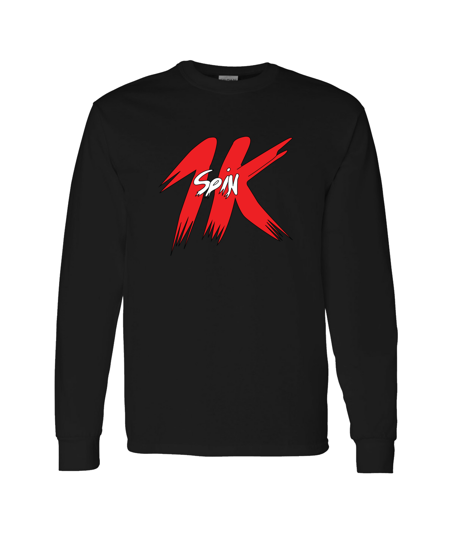 1k Spin - Logo - Black Long Sleeve T