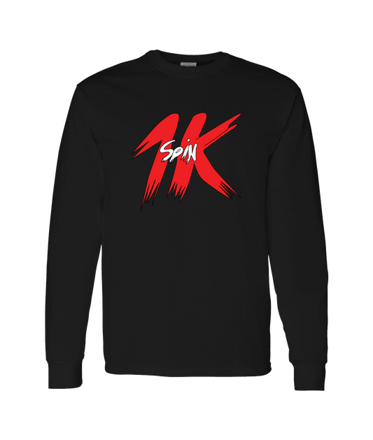 1k Spin - Logo - Black Long Sleeve T