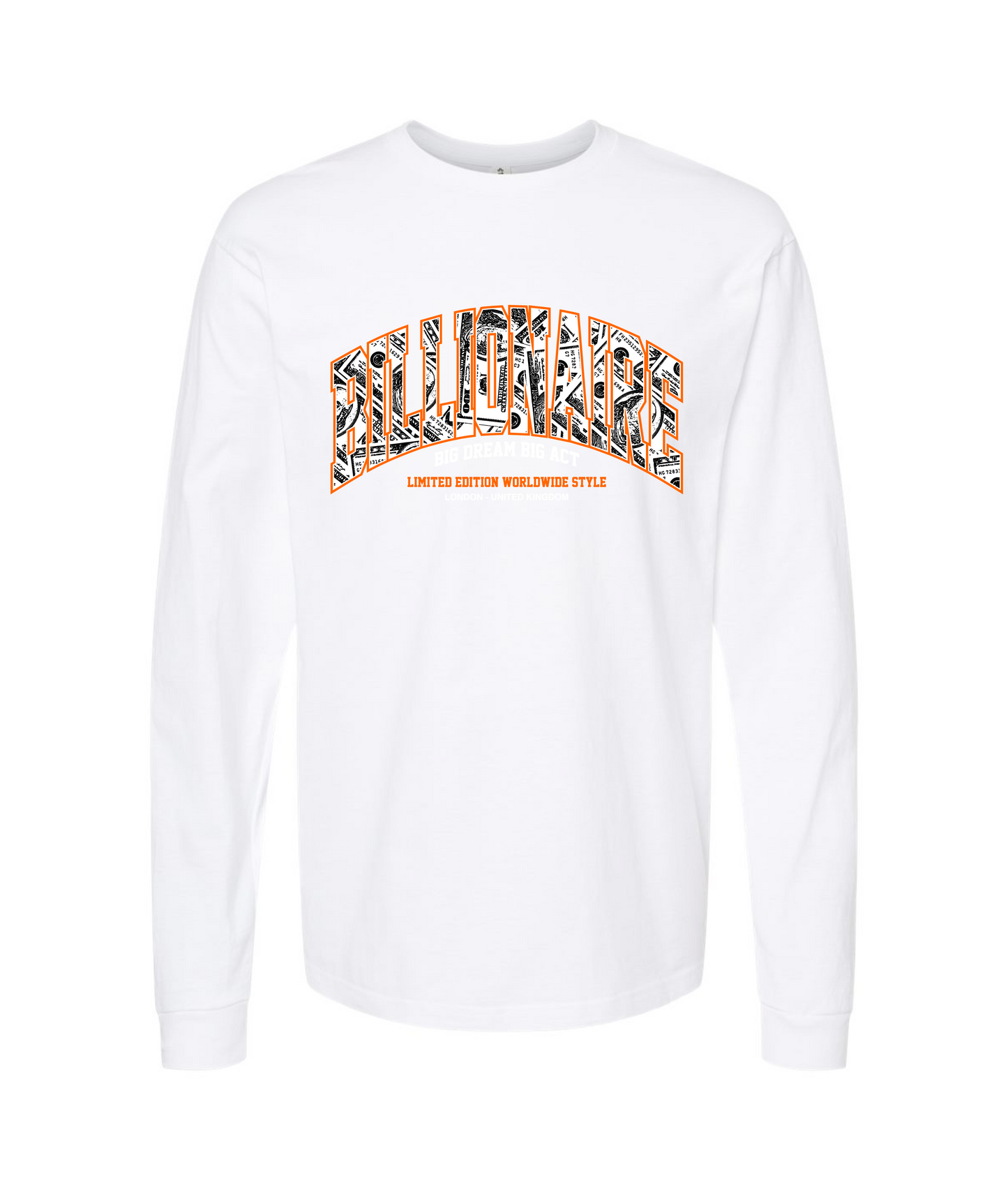3 World Brand - No Rules Boys' - White Long Sleeve T