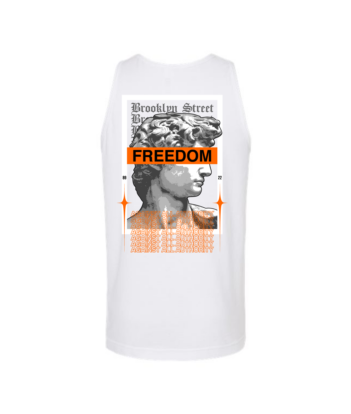 3 World Brand - No Rules Boys' - White Tank Top