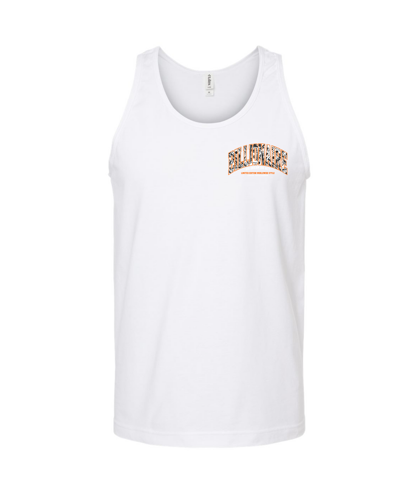 3 World Brand - No Rules Boys' - White Tank Top