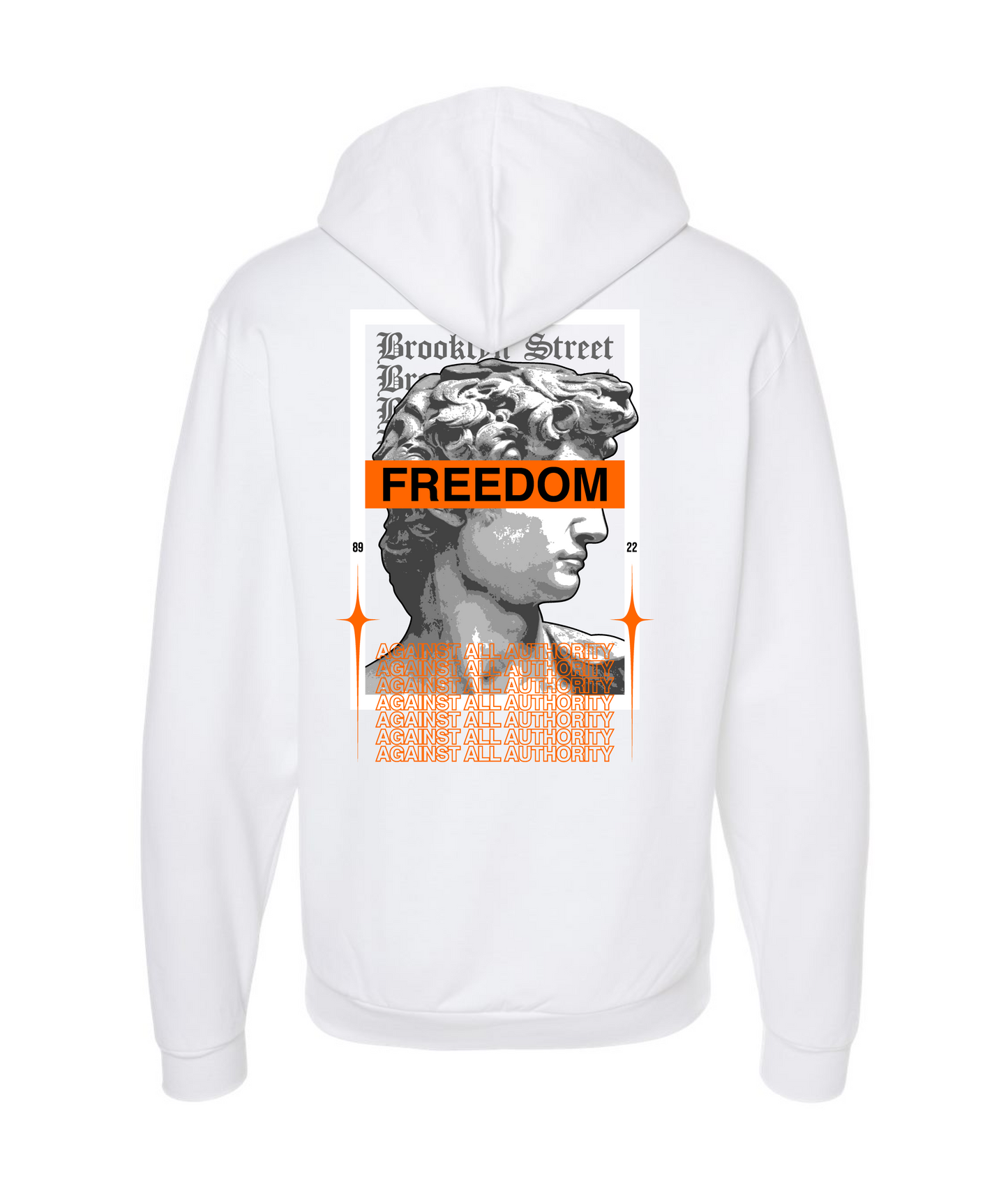3 World Brand - No Rules Boys' - White Zip Up Hoodie