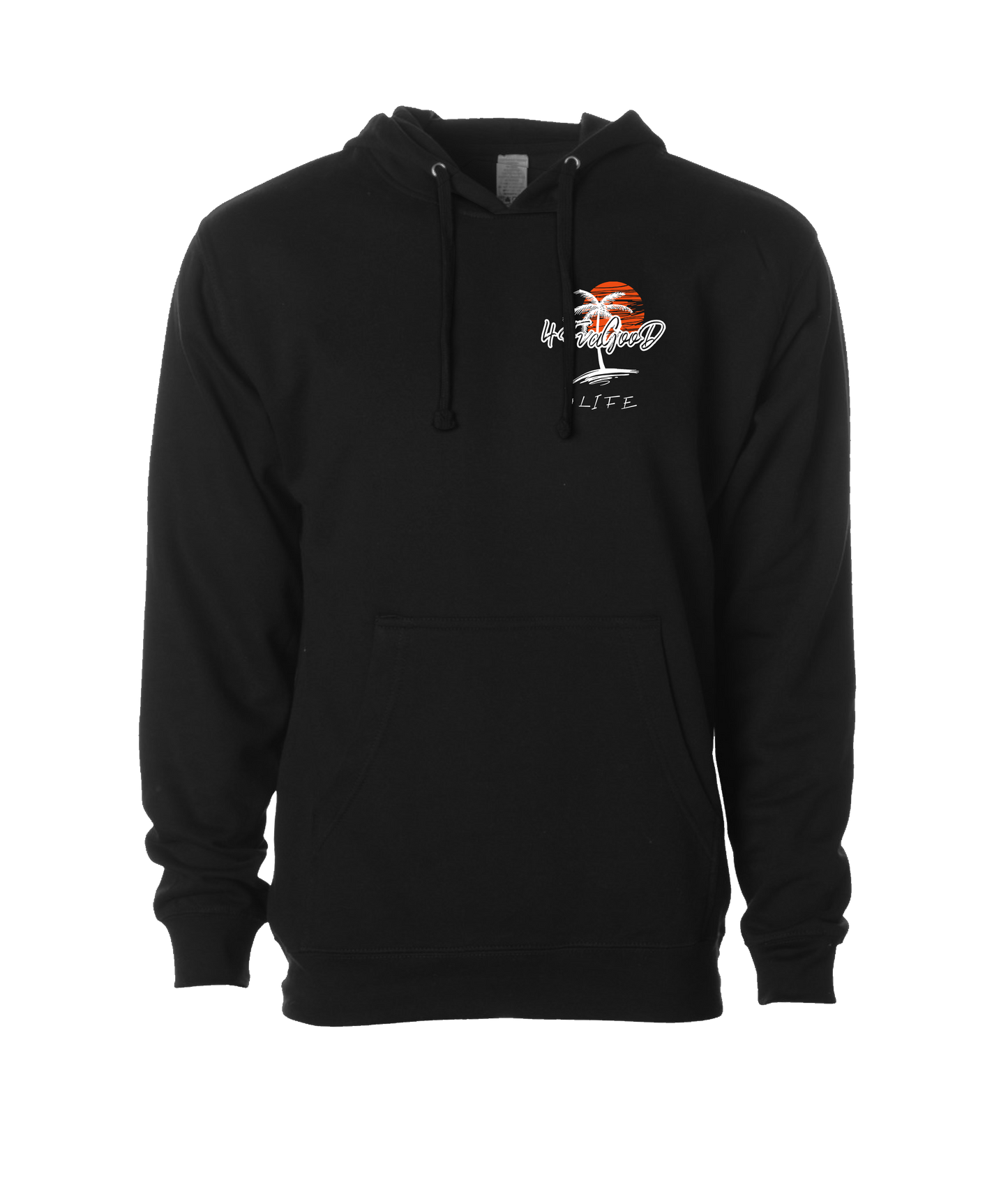 4evaGood - Palm Tree - Black Hoodie