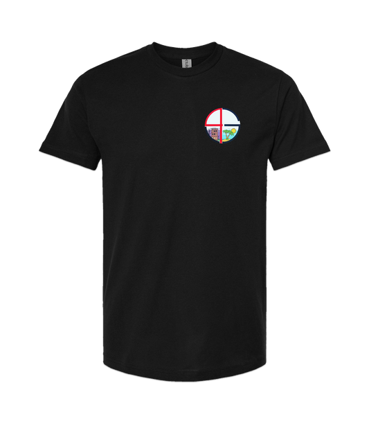 4evaGood - Round Grid - Black T Shirt