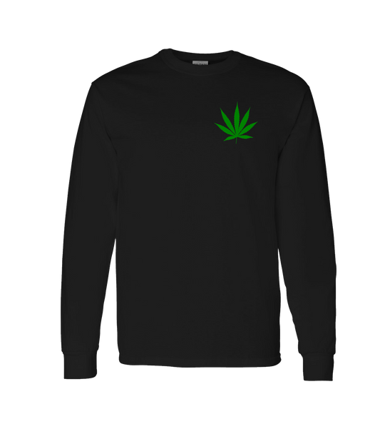 4evaGood - Cannabis Leaf - Black Long Sleeve T
