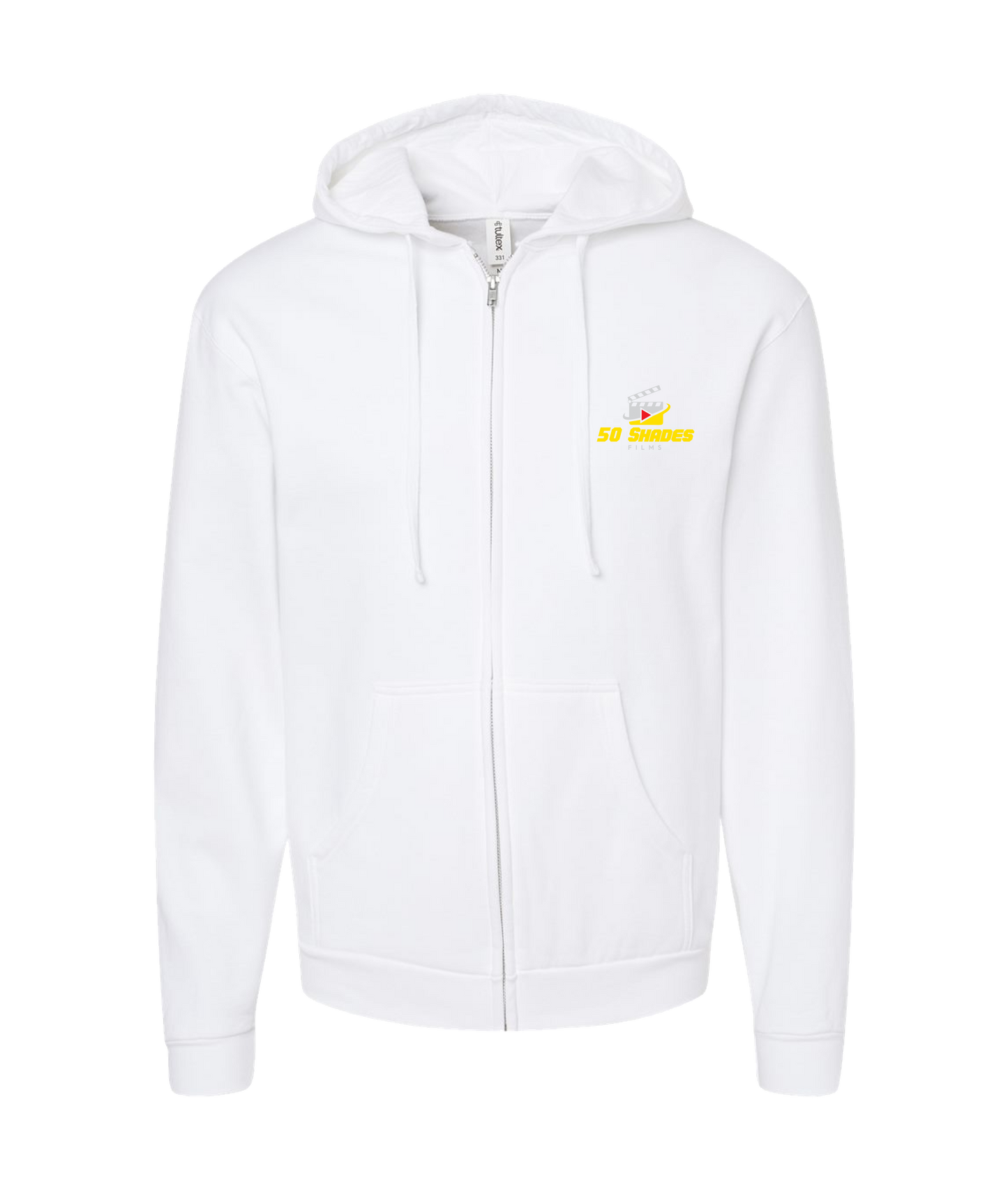 50 Shades Films - LOGO 1 - White Zip Up Hoodie