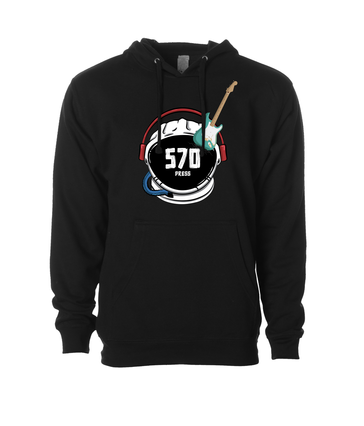 570-Press - Logo - Black Hoodie