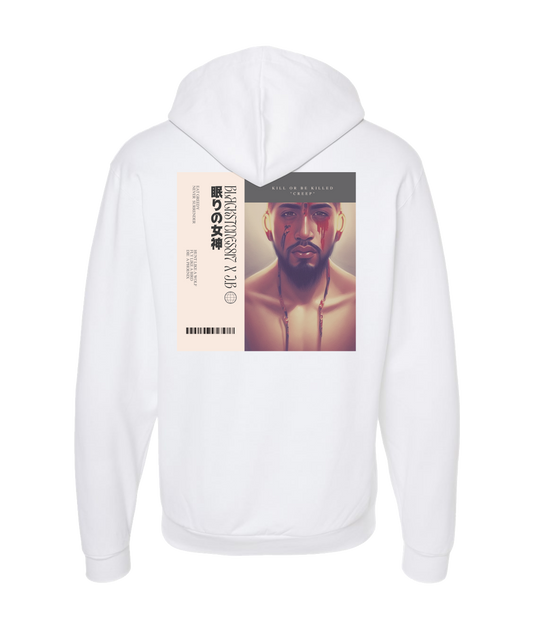 BlackStones817 - Kill or be Killed - White Zip Up Hoodie