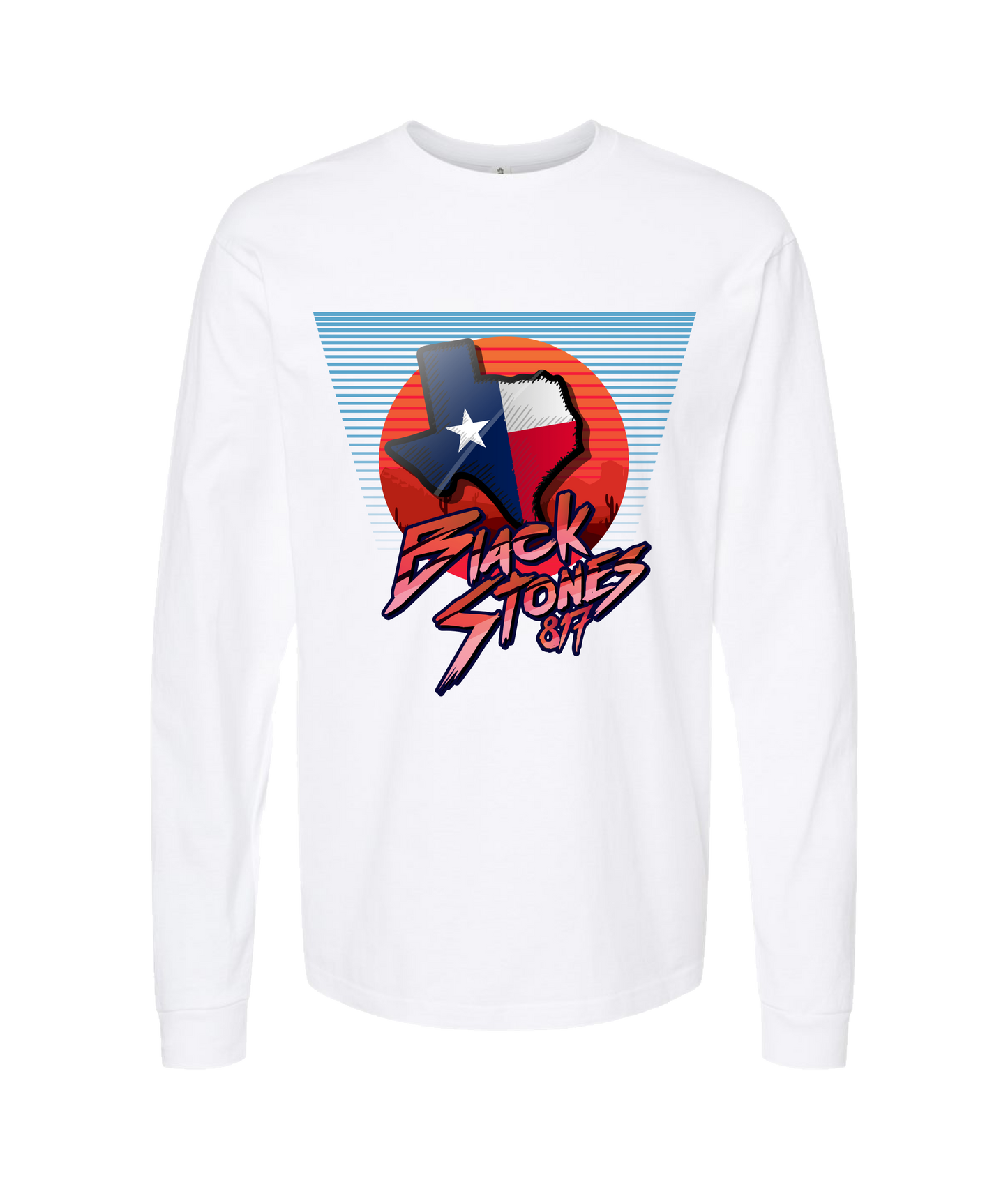 BlackStones817 - TX - White Long Sleeve T