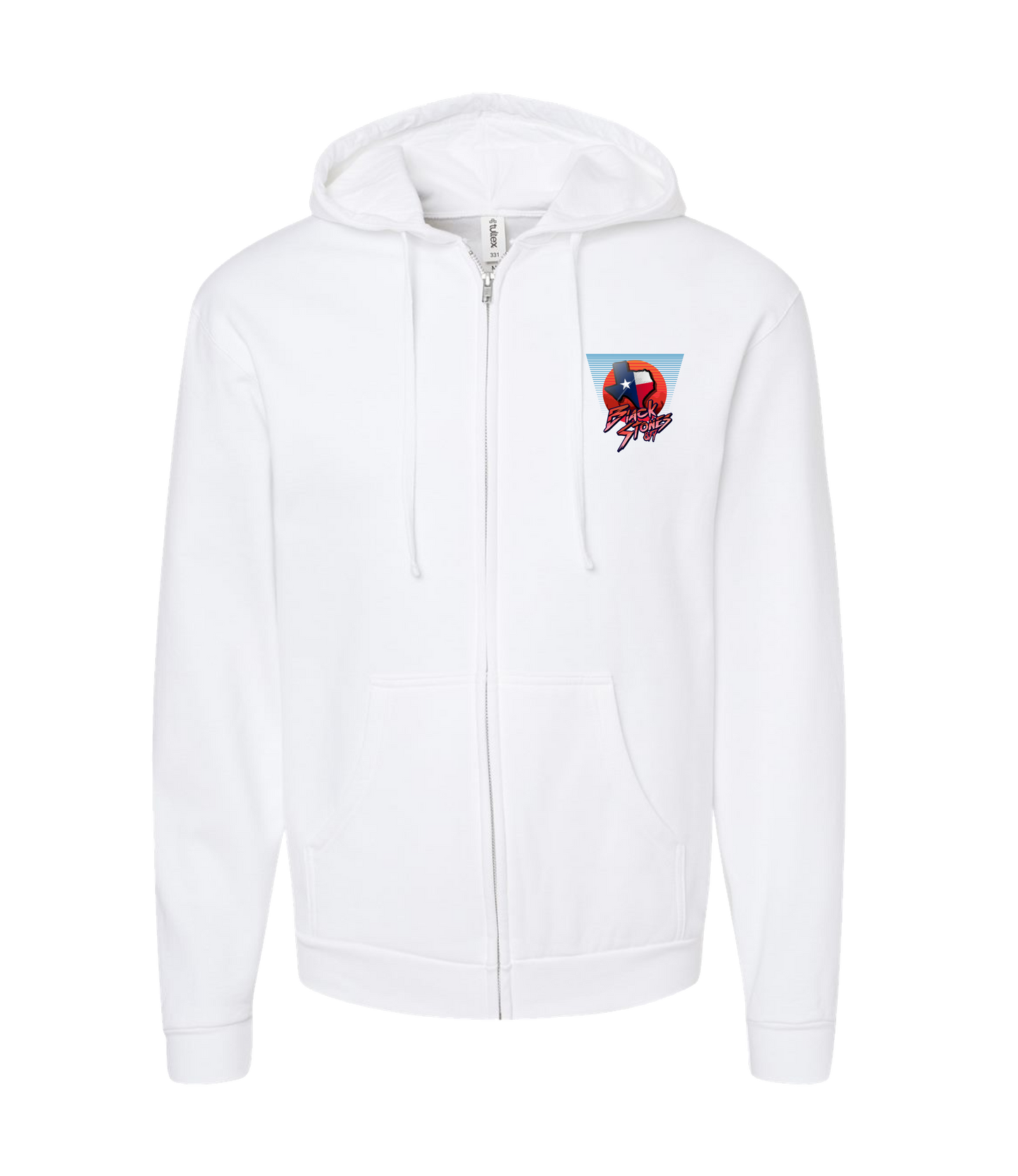 BlackStones817 - TX - White Zip Up Hoodie