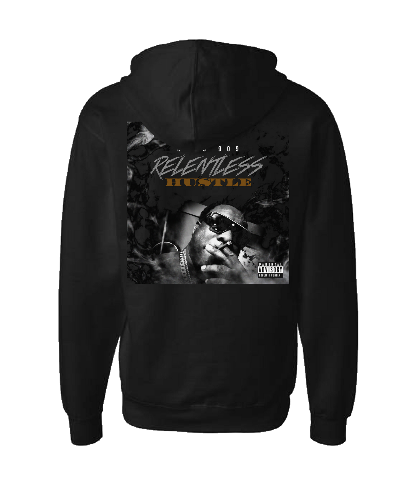 KEYS 909 - Relentless Hustle - Black Zip Up Hoodie