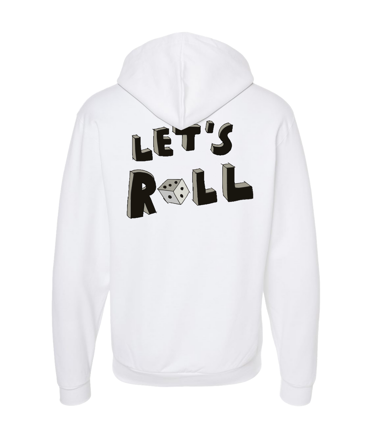985Chris - Let's Roll - White Zip Up Hoodie