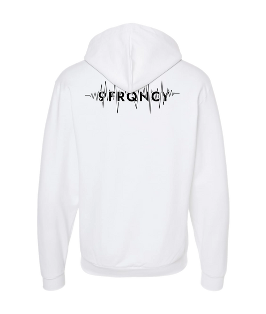 9frequency
- Logo - White Zip Up Hoodie