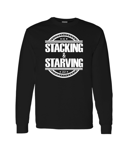 A1 Yolaman - Stacking & Starving - Black Long Sleeve T