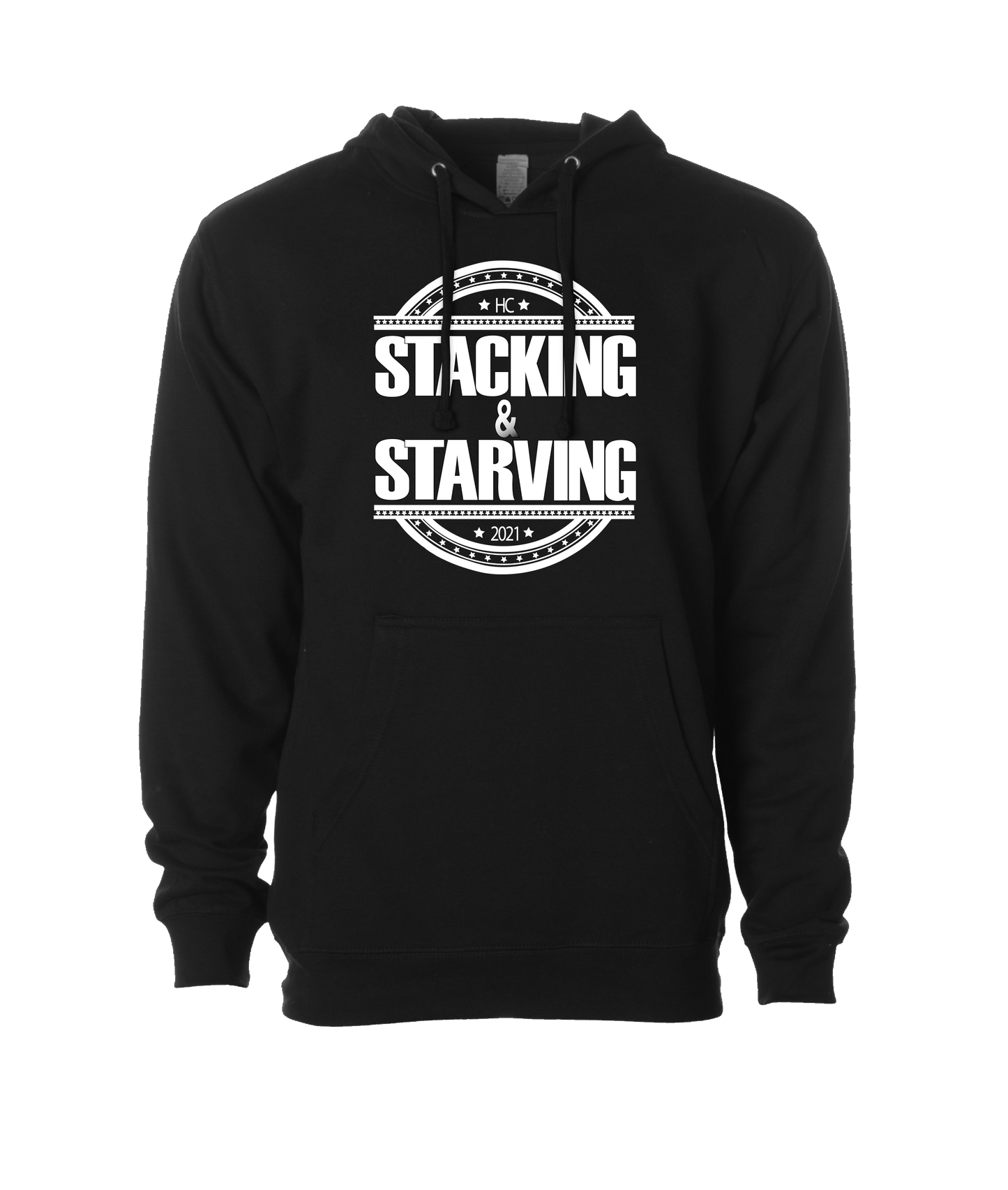 A1 Yolaman - Stacking & Starving - Black Hoodie