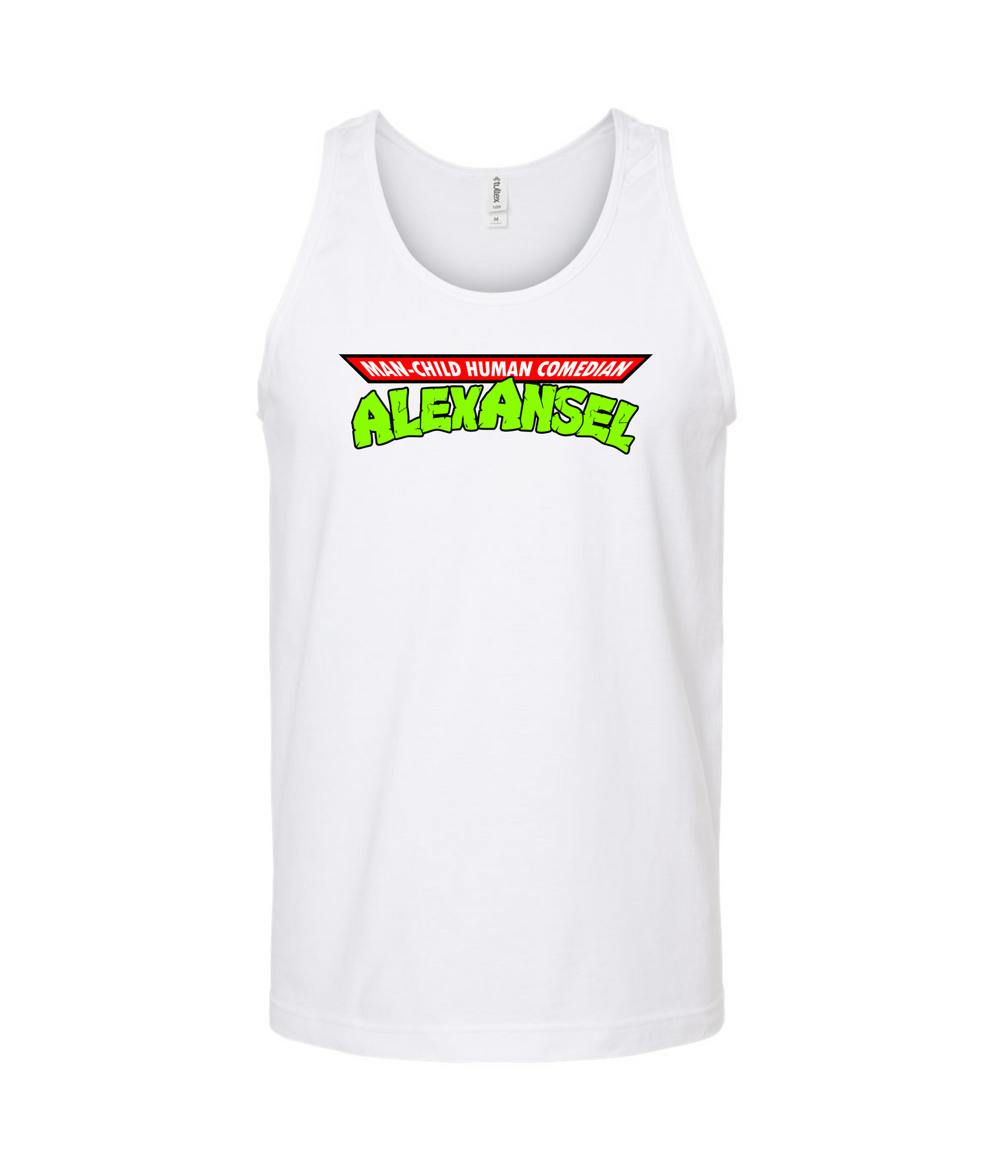 Alex Ansel - Man-Child Human Comedian - White Tank Top