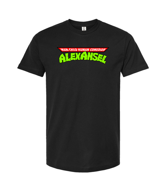 Alex Ansel - Man-Child Human Comedian - Black T-Shirt