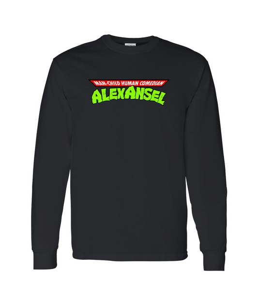 Alex Ansel - Man-Child Human Comedian - Black Long Sleeve T