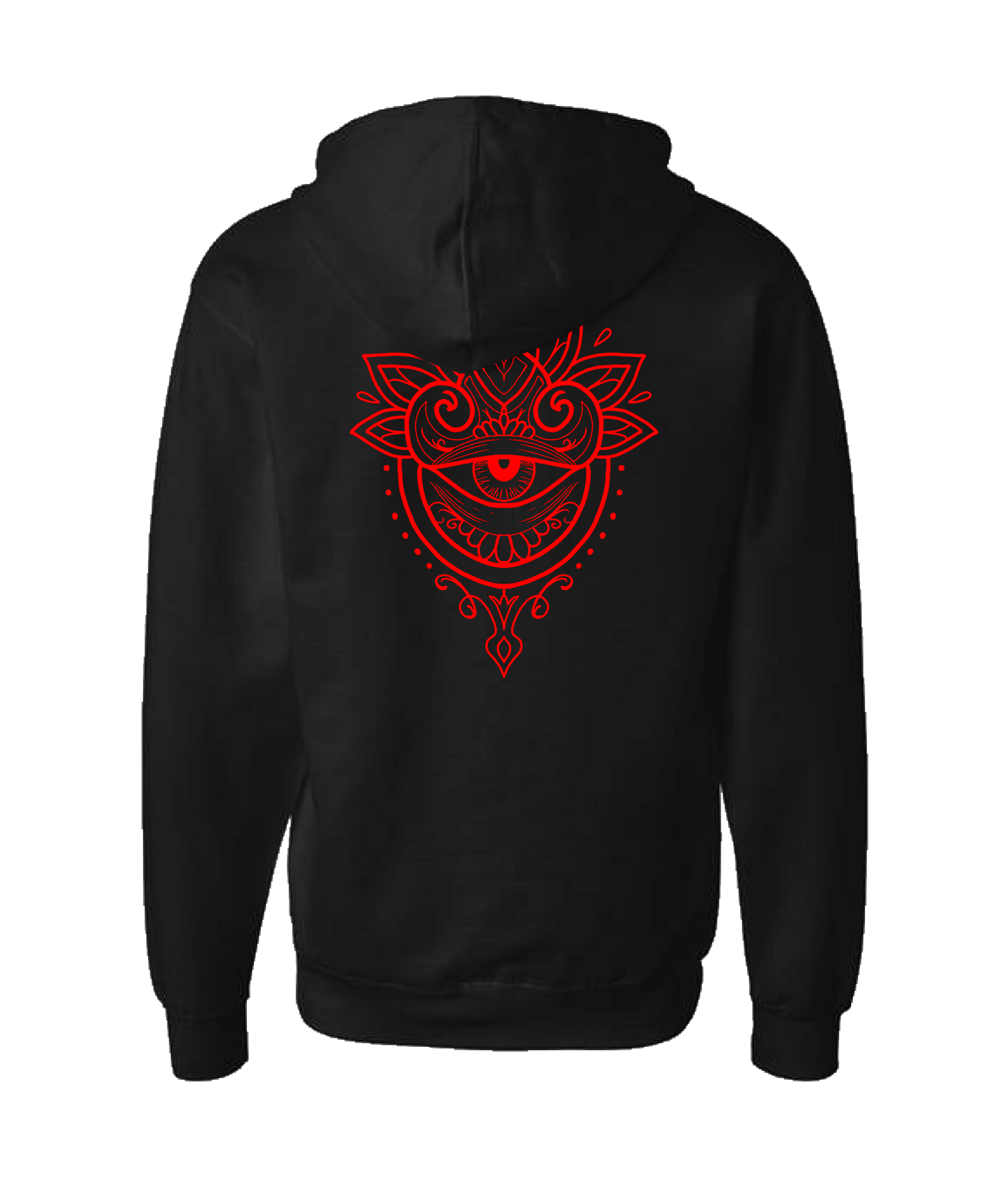 Art by Quindeel Mitchell - Logo 1 - Black Zip Up Hoodie