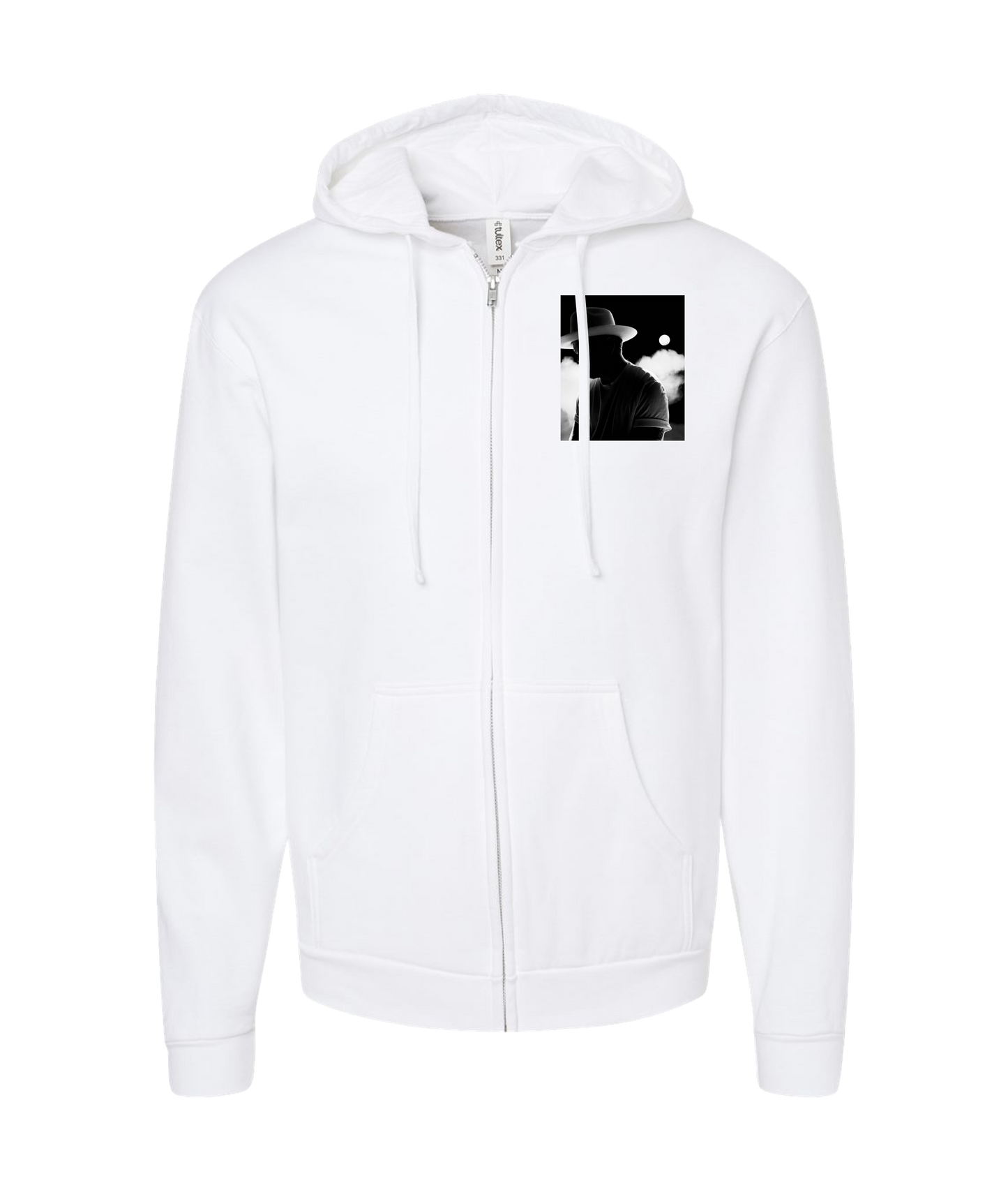 Andy Crosby Music - Holy Vices - White Zip Up Hoodie
