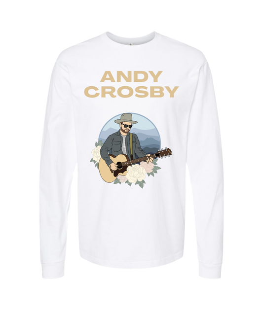 Andy Crosby Music - 2 - White Long Sleeve T