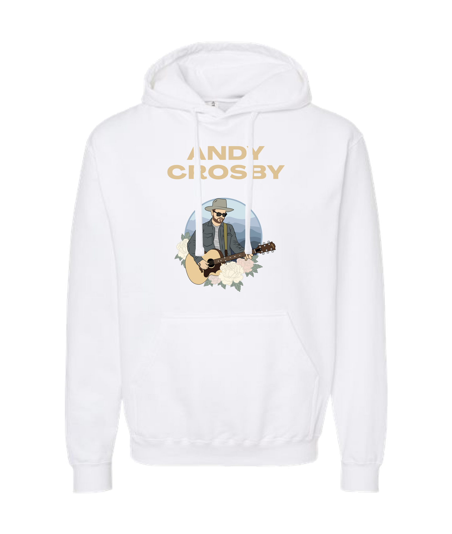 Andy Crosby Music - 2 - White Hoodie