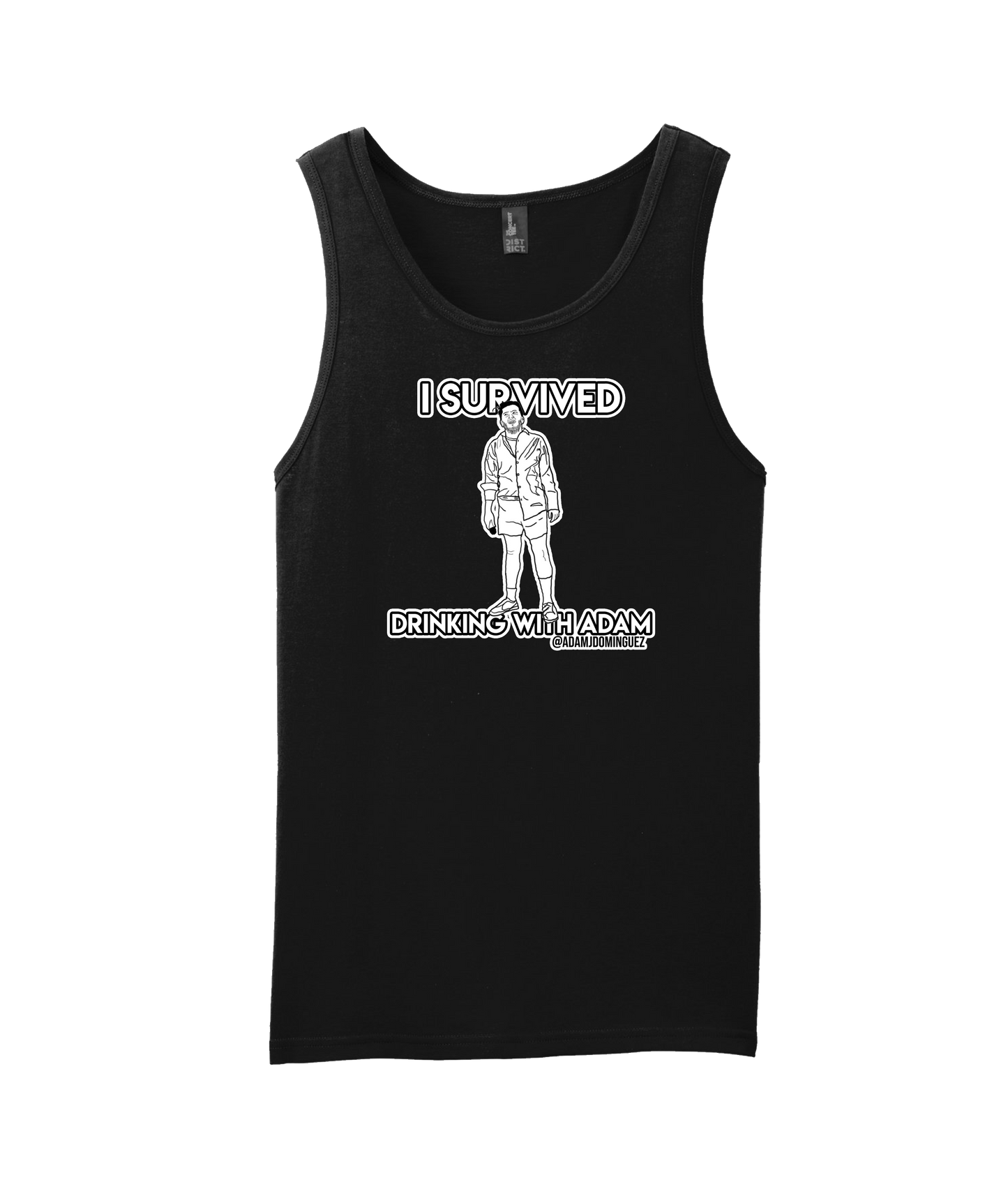 Adam Dominguez - I Survived Drinking With Adam - Black Tank Top