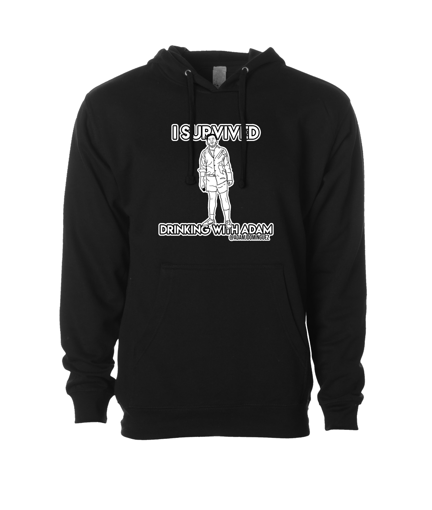 Adam Dominguez - I Survived Drinking With Adam - Black Hoodie