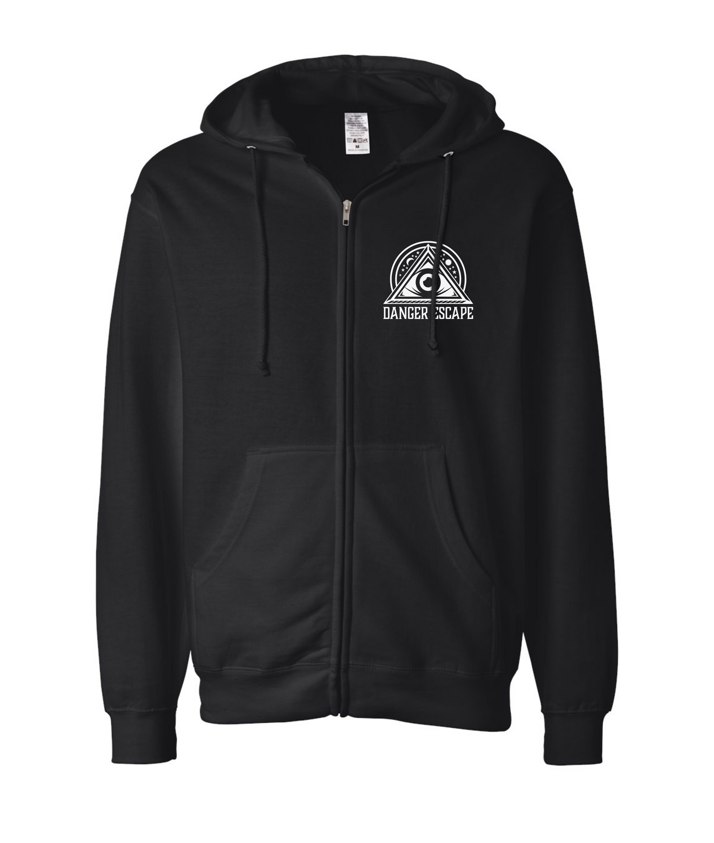 Danger Escape Eye Zip Up Hoodie