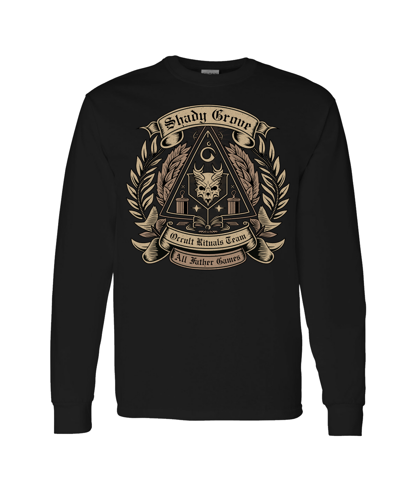 All Father Games - SHADY GROVE - Black Long Sleeve T