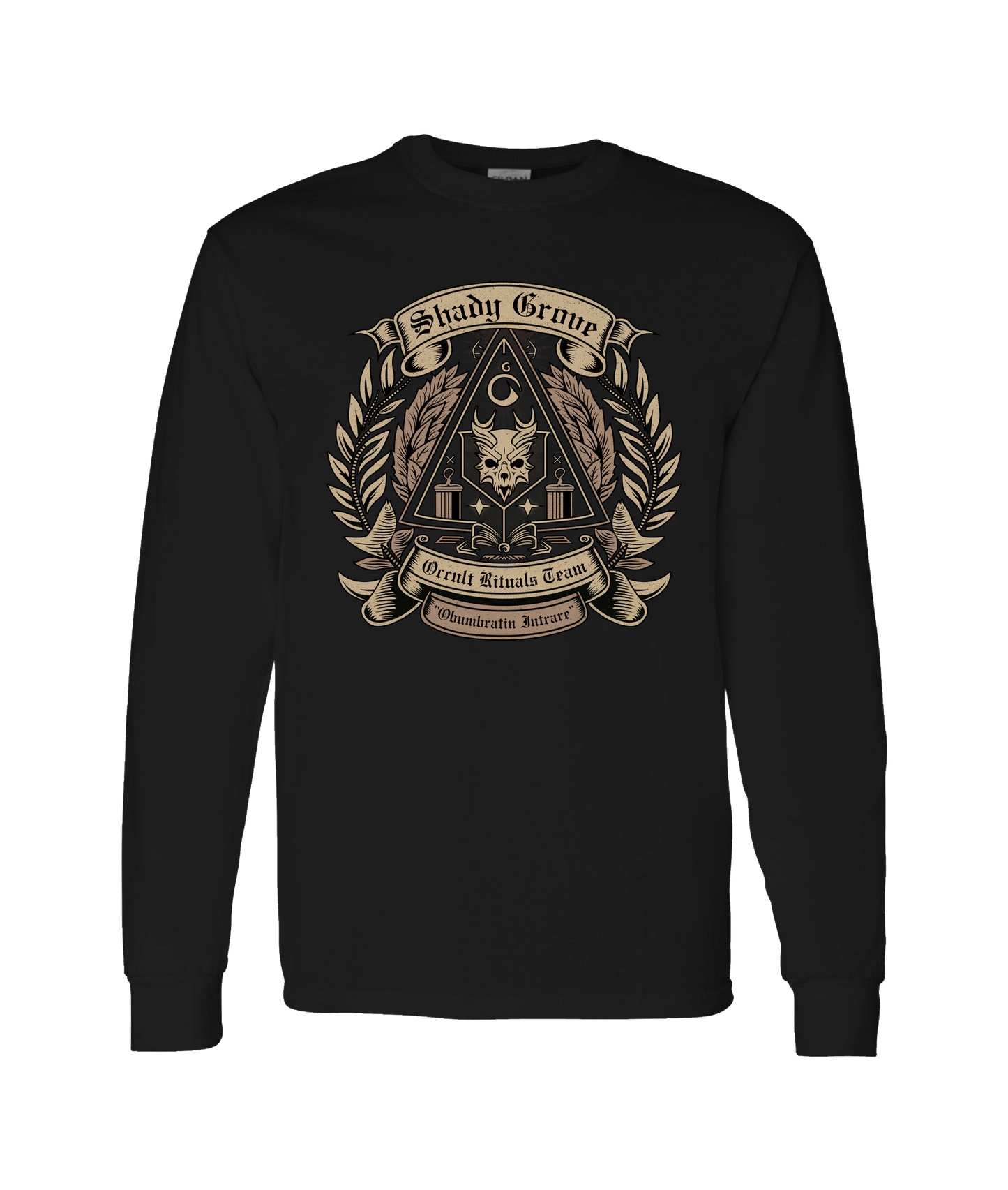 V-AFGTOP - SHADY GROVE - Black Long Sleeve T