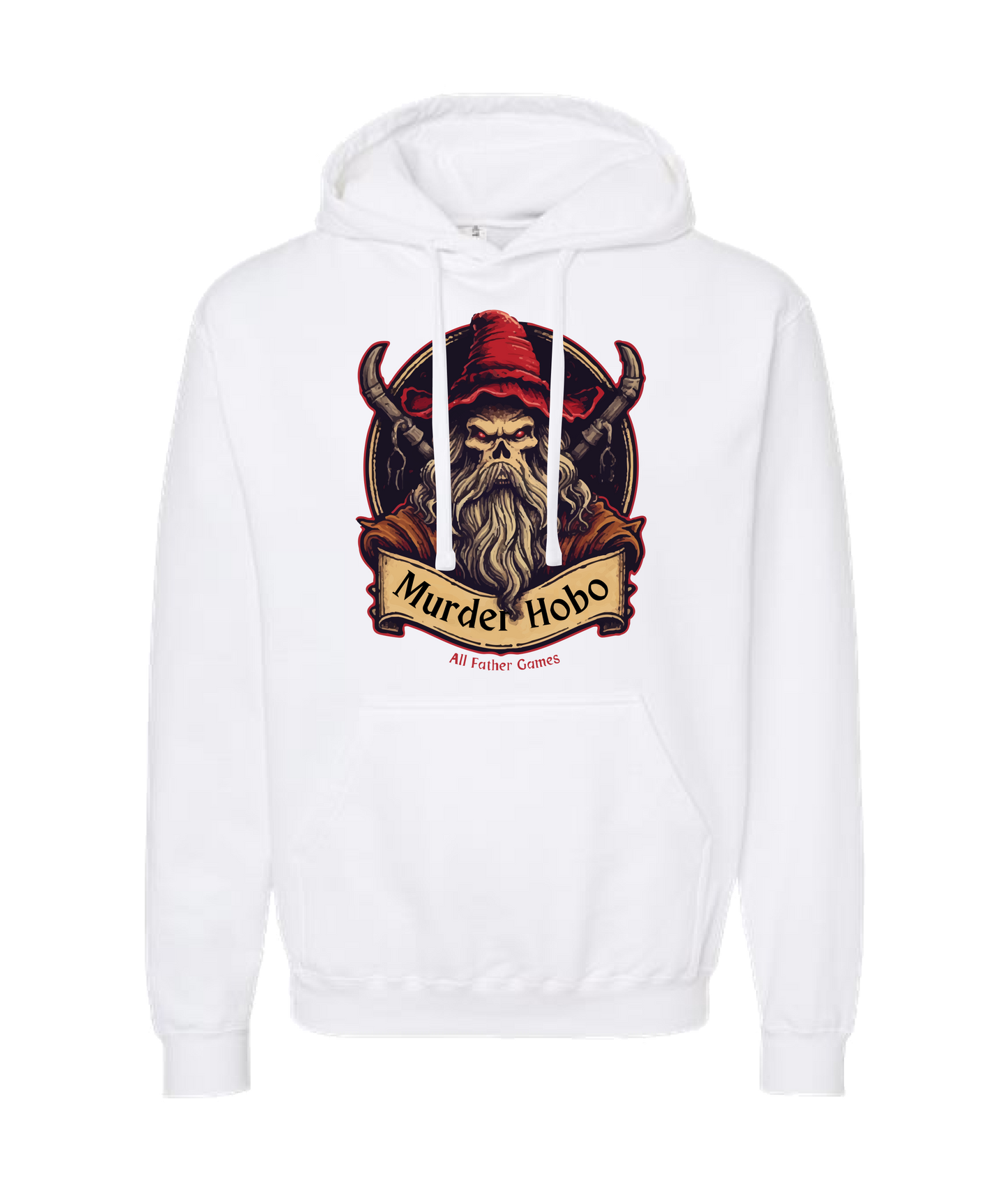 All Father Games - MURDER HOBO - White Hoodie