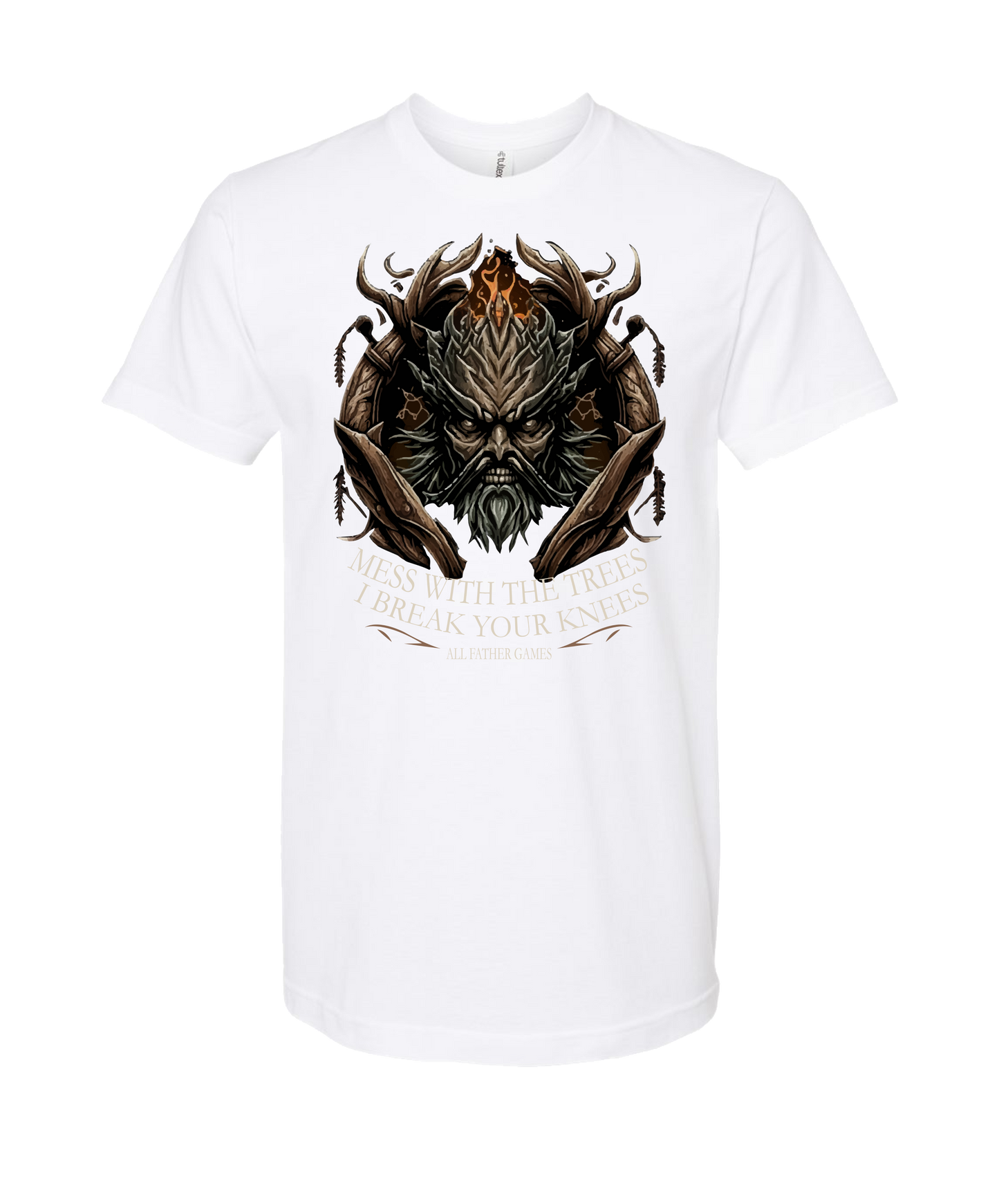 V-AFGTOP - DON'T MESS WITH TREES - White T-Shirt