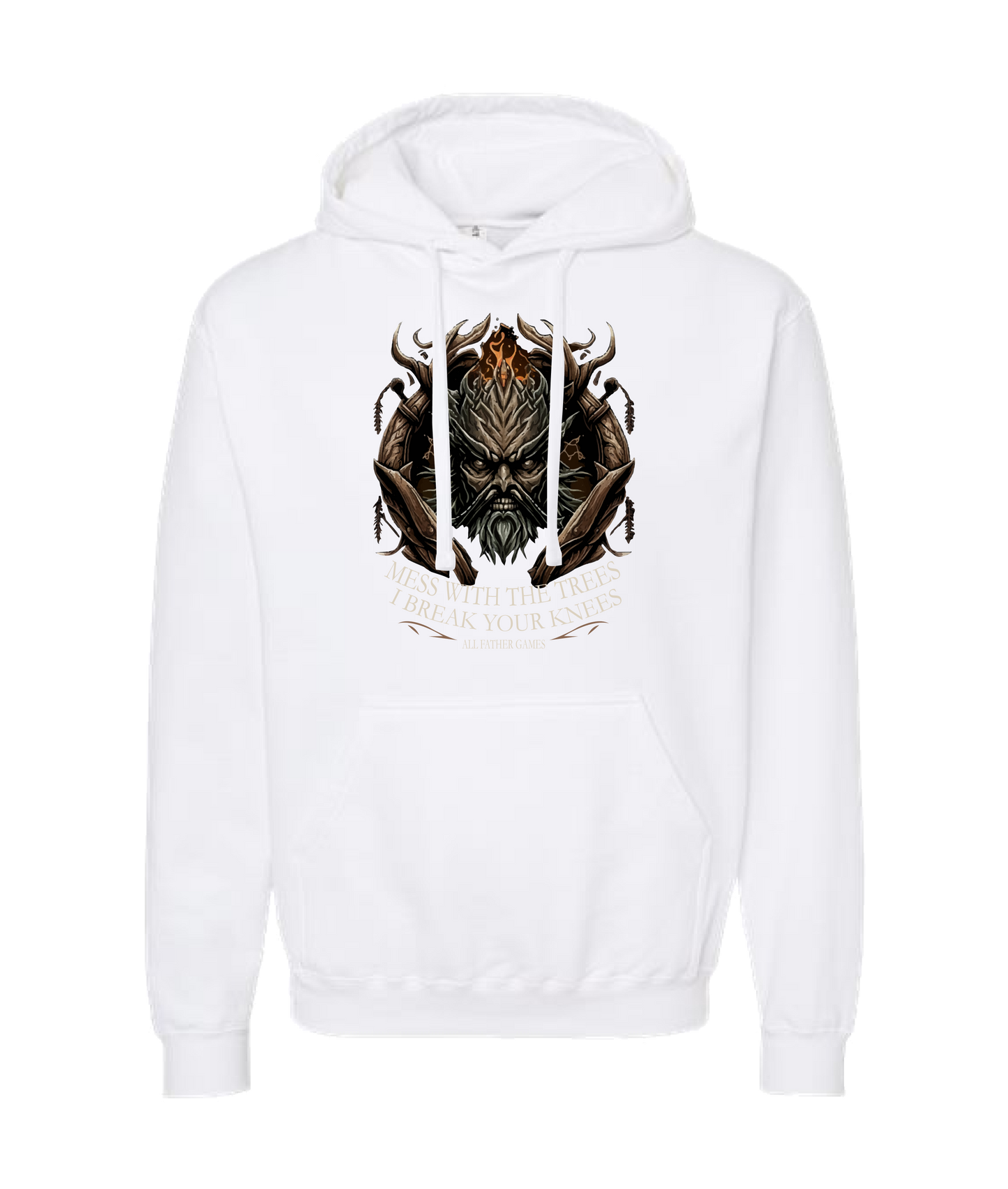 All Father Games - DON'T MESS WITH TREES - White Hoodie
