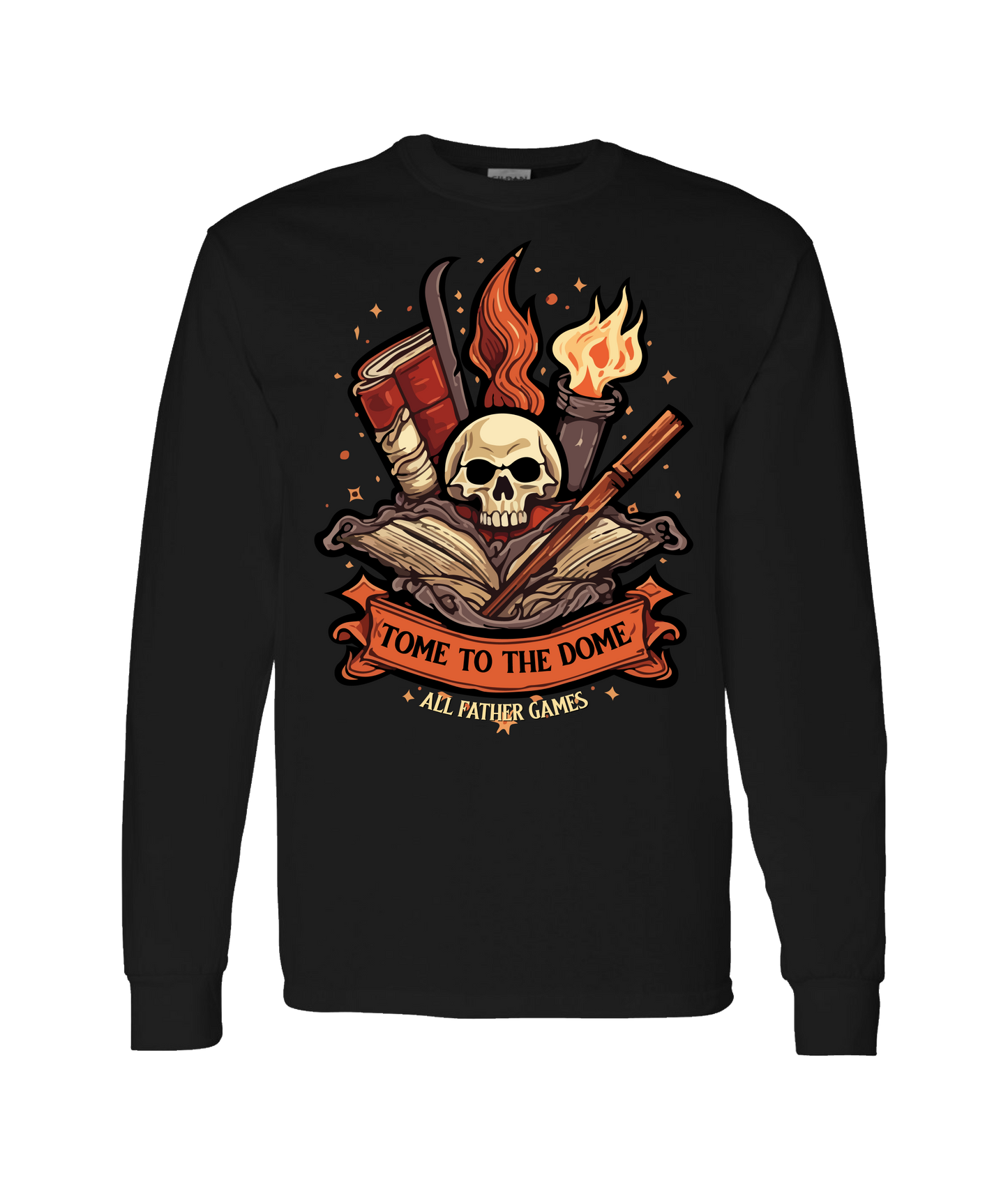 All Father Games - TOME TO THE DOME - Black Long Sleeve T