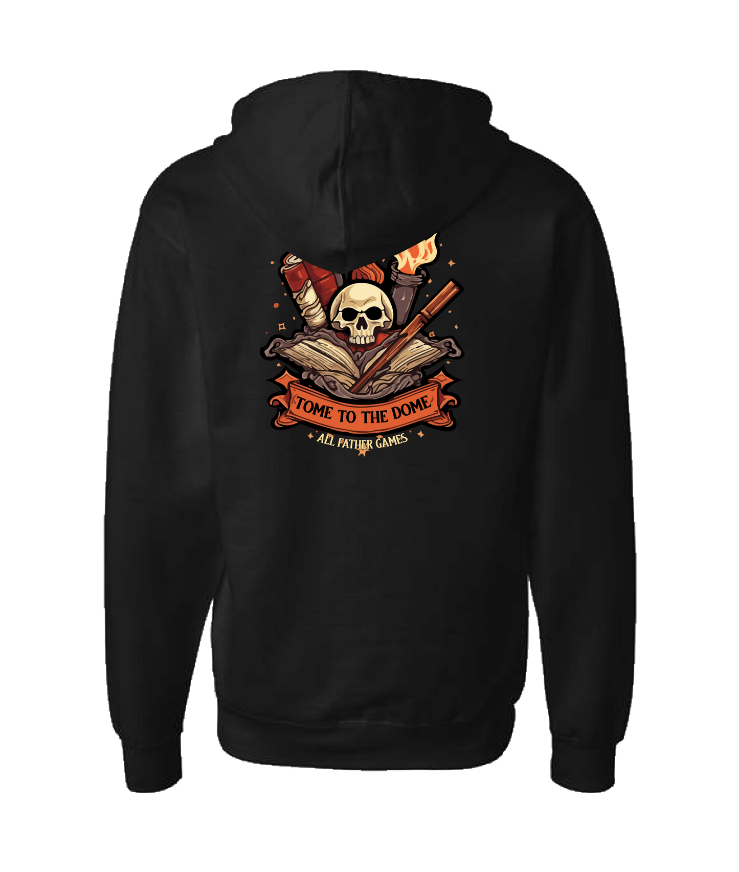 All Father Games - TOME TO THE DOME - Black Zip Up Hoodie