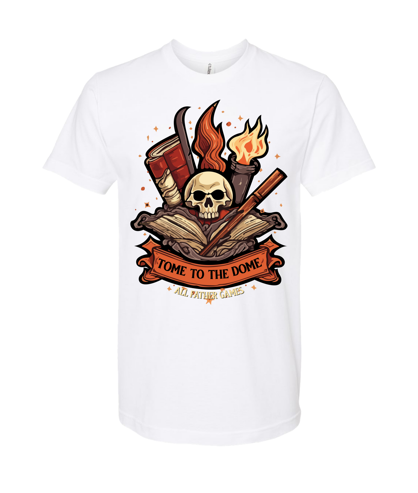 All Father Games - TOME TO THE DOME - White T Shirt