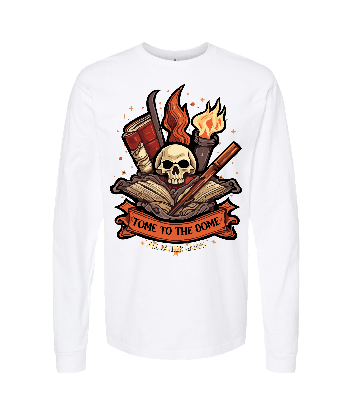 V-AFGTOP - TOME TO THE DOME - White Long Sleeve T