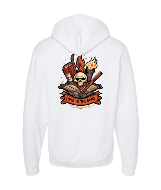 All Father Games - TOME TO THE DOME - White Zip Up Hoodie