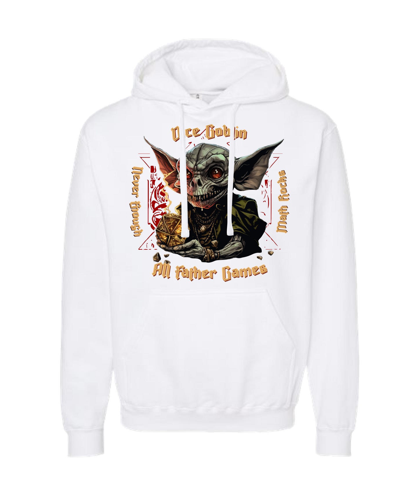 All Father Games - DICE GOBLIN - White Hoodie