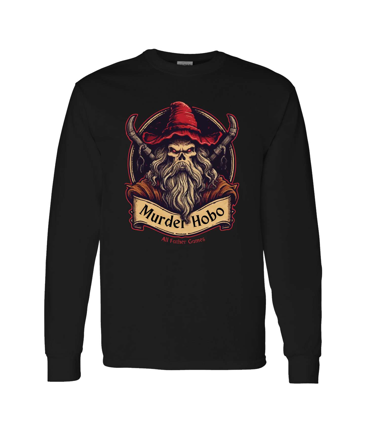All Father Games - MURDER HOBO - Black Long Sleeve T