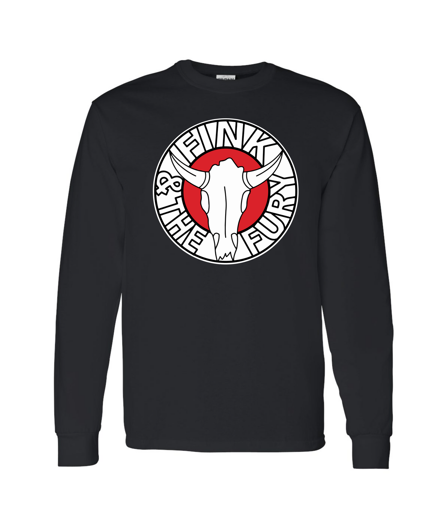 Cow Skull - Black Long Sleeve T