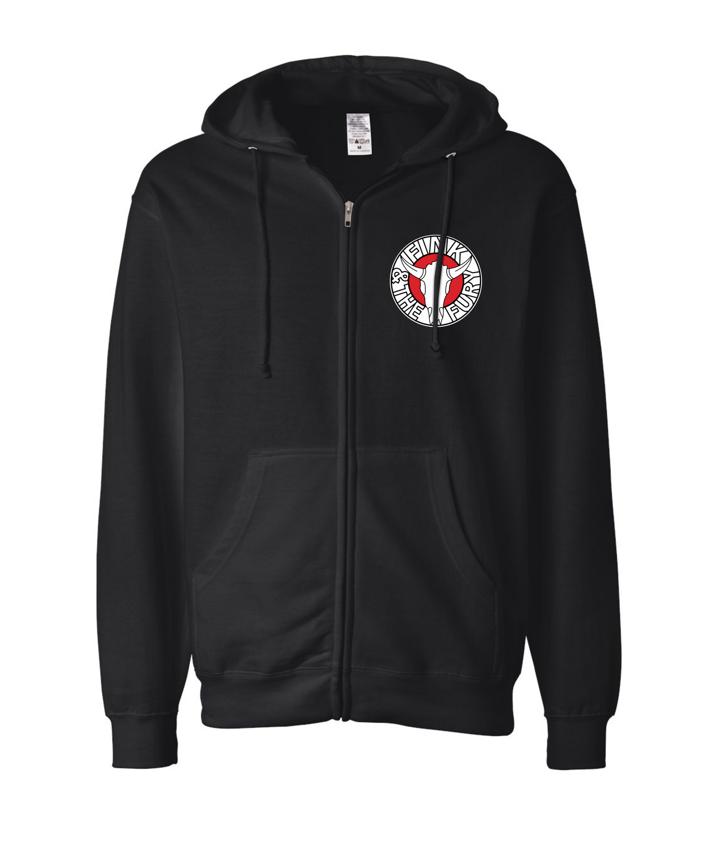 Cow Skull - Black Zip Hoodie