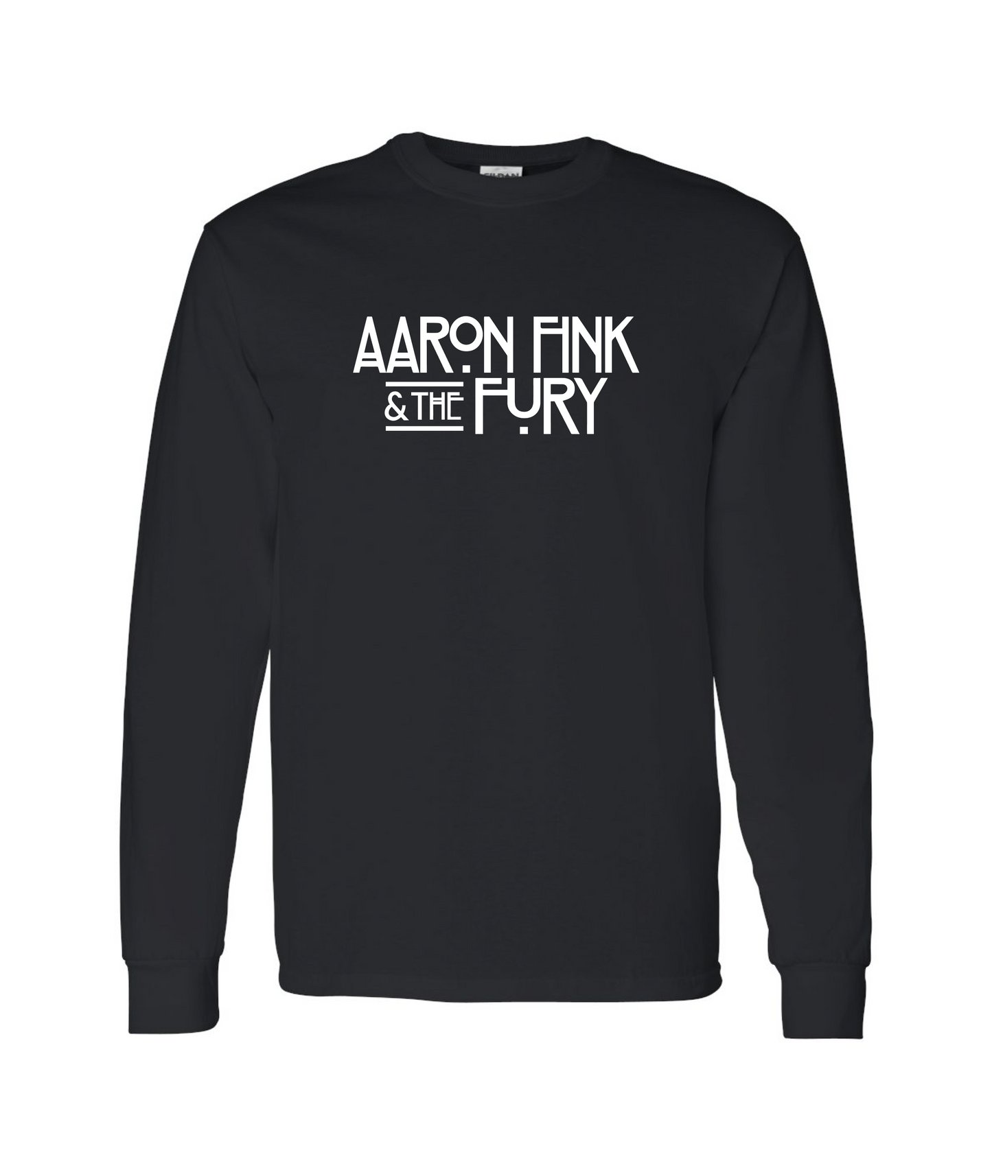 Typographic Logo - Black Long Sleeve T