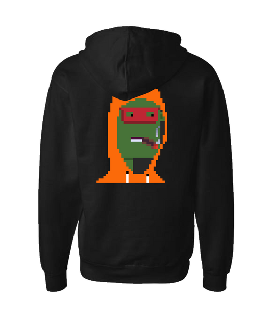 Aaqil Ali - 8-BIT - Black Zip Up Hoodie