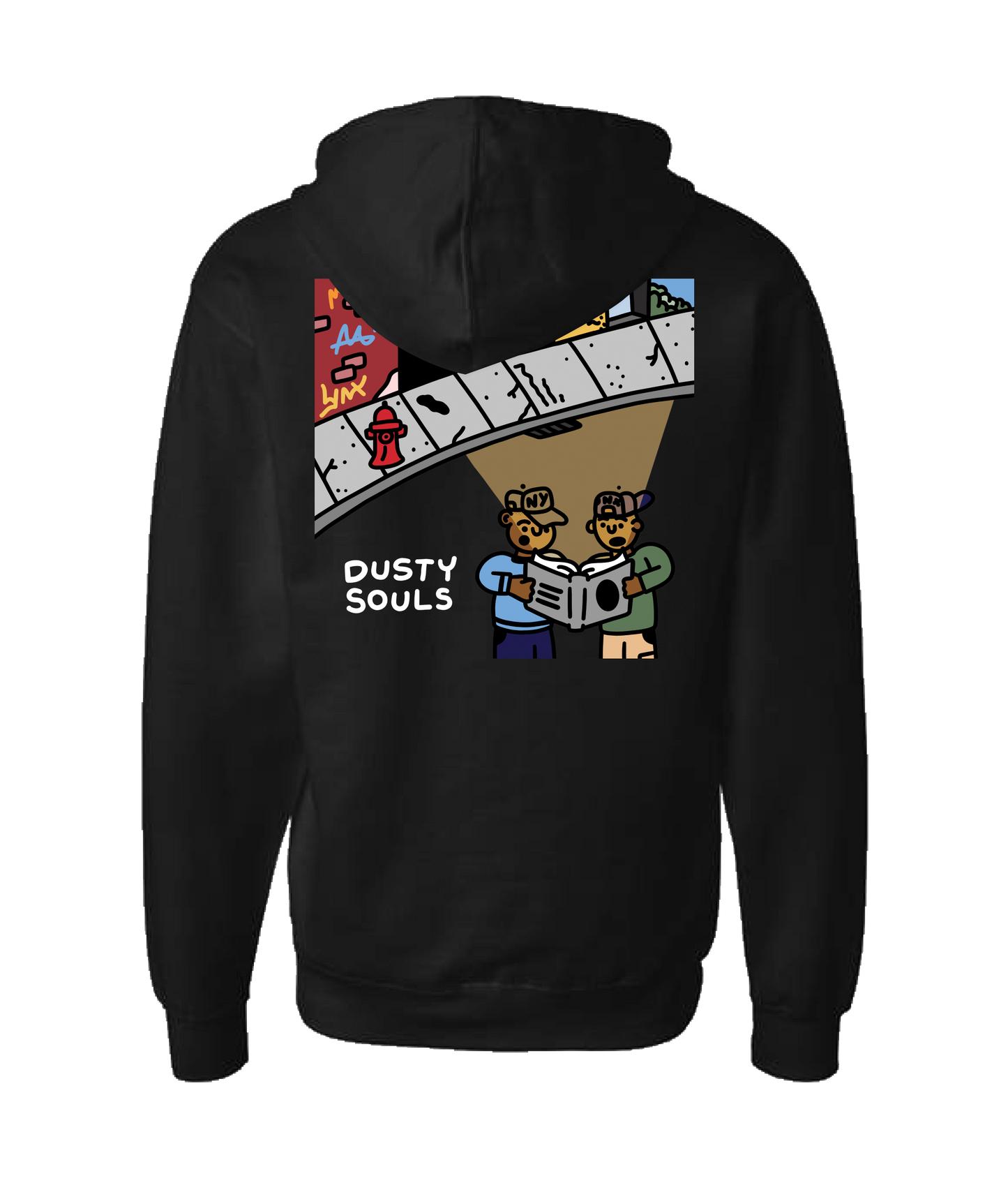 Aaqil Ali - Dusty Souls - Black Zip Up Hoodie