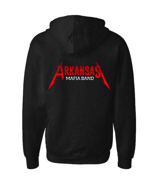 Arkansas Mafia Band - LOGO 1 - Black Zip Up Hoodie