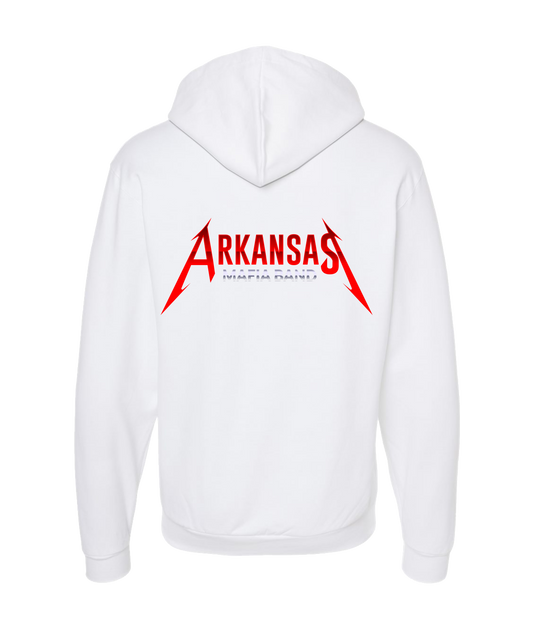 Arkansas Mafia Band - LOGO 1 - White Zip Up Hoodie